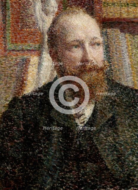 Portrait of Alfred Verhaeren, about 1890. Creator: William Jelley.