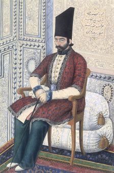 Portrait of Ali Quli Mirza, 1863. Creator: Yusuf