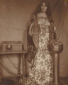 Portrait of Alice Dieudonne Chase, ca. 1906. Creator: Alice Gerson Chase