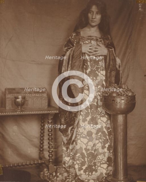 Portrait of Alice Dieudonne Chase, ca. 1906. Creator: Alice Gerson Chase.