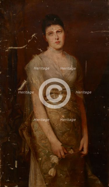 Portrait of Alicja Worms, 19th century. Creator: Wilhelm Von Kaulbach.