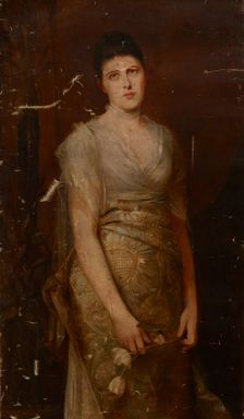 Portrait of Alicja Worms, 19th century. Creator: Wilhelm Von Kaulbach