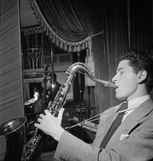 Portrait of Allen Eager and Curley Russell, Club 18, New York, N.Y., ca. Nov. 1947. Creator: William Paul Gottlieb