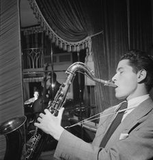 Portrait of Allen Eager and Curley Russell, Club 18, New York, N.Y., ca. Nov. 1947. Creator: William Paul Gottlieb