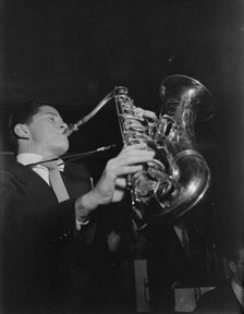 Portrait of Allen Eager, Arcadia Ballroom, New York, N.Y., ca. May 1947. Creator: William Paul Gottlieb