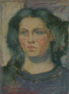 Portrait of Alma Rydeng (later Lönnberg), 1913. Creator: Jalmari Ruokokoski