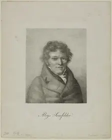 Portrait of Alois Senefelder, 1819. Creator: Nicolas-Henri Jacob