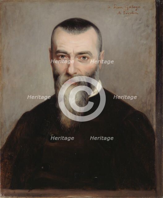 Portrait of Alphonse Karr (1808-1890), 1865. Creator: Burdin, Amélie (1834-?).
