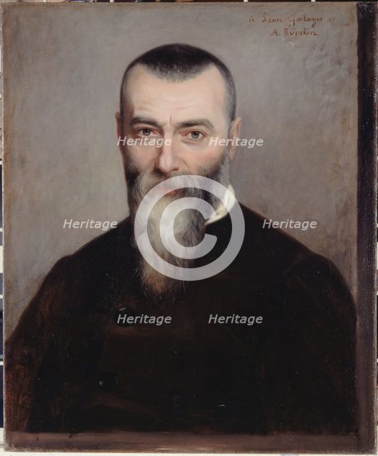Portrait of Alphonse Karr (1808-1890), journalist and writer, 1865. Creator: Amelie Burdin.