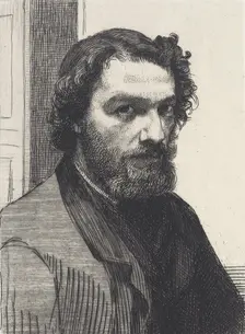 Portrait of Alphonse Legros, 1861. Creator: Felix Bracquemond