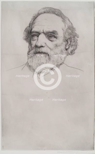 Portrait of Alphonse Legros. Creator: Charles Holroyd.