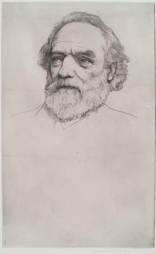 Portrait of Alphonse Legros. Creator: Charles Holroyd