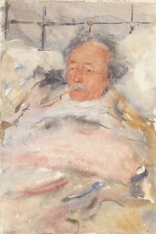 Portrait of Alphons Marie Antoine Joseph Grandmont, in bed, 1865-1913. Creator: Abrahamina Arnolda Louisa Hubrecht