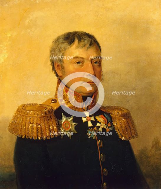 Portrait of Apollon S. Zhemchuzhnikov (1764-1840), 1824. Creator: Workshop of George Dawe.