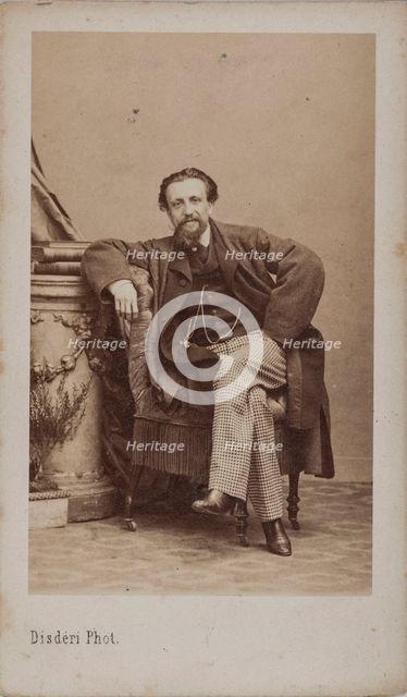 Portrait of Arthur Kalkbrenner (1828-1869), 1869. Creator: Disdéri, André Adolphe-Eugène (1819-1889).
