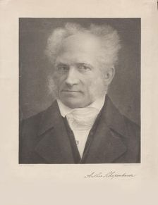 Portrait of Arthur Schopenhauer (1788-1860), First half of the 19th cent. Creator: Rohrbach, Paul (1817-after 1862)