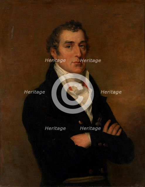 Portrait of Arthur Wellesley (1769-1852), 1st Duke of Wellington. Artist: Dawe, George (1781-1829)