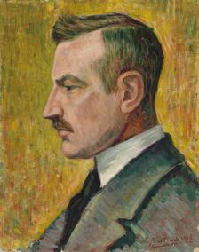 Portrait of Artist Magnus Enckell, 1915. Creator: Alfred William Finch