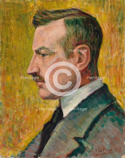 Portrait of Artist Magnus Enckell, 1915. Creator: Alfred William Finch.