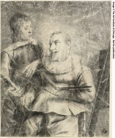 Portrait of Artist and Pupil, n.d. Creator: Pieter Jansz. Quast
