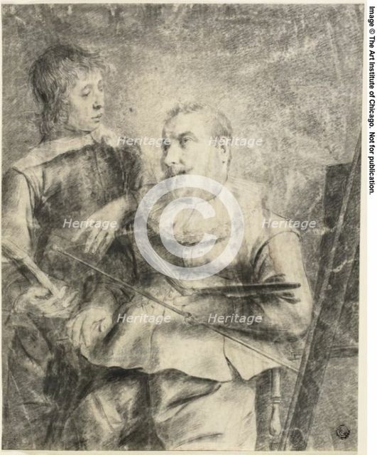 Portrait of Artist and Pupil, n.d. Creator: Pieter Jansz. Quast.
