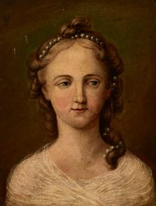 Portrait of Artist's Sister Fryderyka Maszkowska, 1850. Creator: Marceli Maszkowski