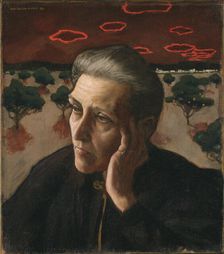 Portrait of Artist's Mother, 1896. Creator: Gallen-Kallela, Akseli (1865-1931)