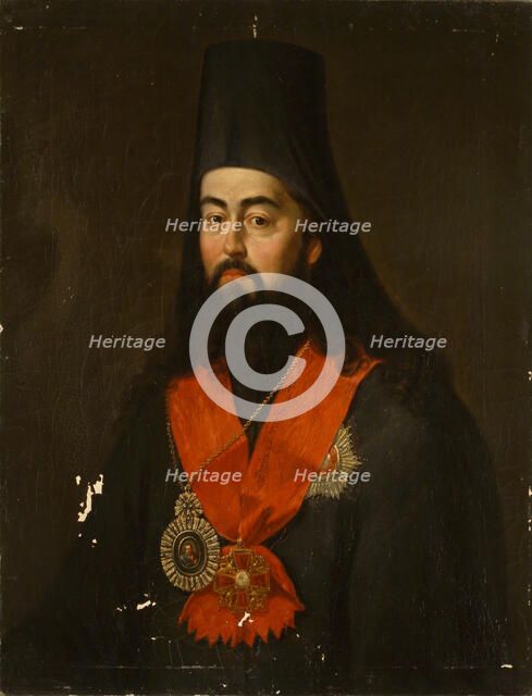 Portrait of Archbishop Pavel (Ponomarev) of Rostov and Yaroslavl (1745-1806), 1836. Artist: Kaniewski, Jan Ksawery (1805-1867)