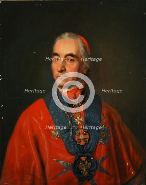 Portrait of Archbishop Stanislaw Siestrzencewicz-Bohus (1731-1826), End of 1810s. Artist: Alkin (Spartansky), P.A. (active Early 19th cen.)