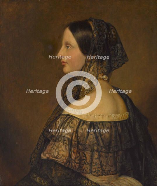 Portrait of Archduchess Auguste Ferdinande of Austria (1825-1864), princess of Tuscany.