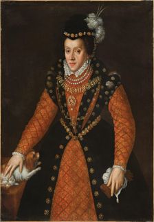 Portrait of Archduchess Barbara of Austria, Duchess of Ferrara (1539-1572). Creator: Anon