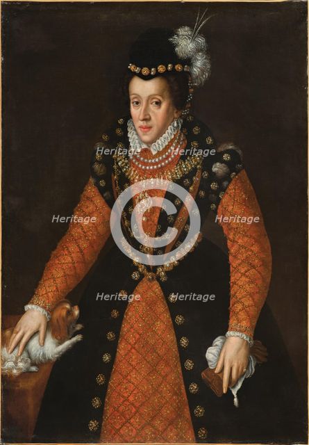 Portrait of Archduchess Barbara of Austria, Duchess of Ferrara (1539-1572). Creator: Anon.