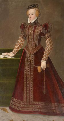 Portrait of Archduchess Barbara of Austria, Duchess of Ferrara (1539-1572), 1565. Creator: Terzio (Terzi); Francesco (c. 1523-1591)