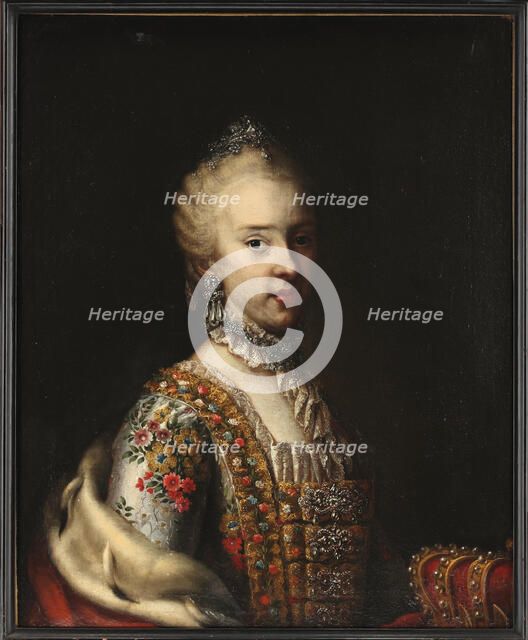 Portrait of Archduchess Maria Carolina of Austria (1752-1814), Queen of Naples and Sicily, c1770. Creator: Anonymous ().