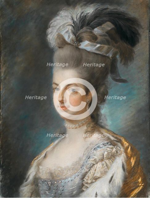 Portrait of Archduchess Maria Christina of Austria (1742-1798), Duchess of Teschen, 18th century. Creator: Anonymous.