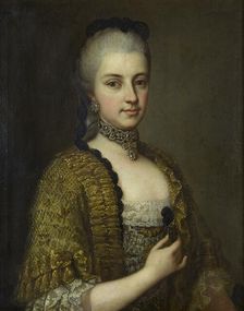 Portrait of Archduchess Maria Christina of Austria (1742-1798), Duchess of Teschen, 1765. Creator: Schmidely, Daniel (1705-1780)