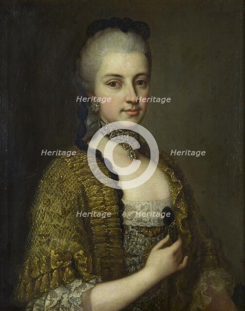 Portrait of Archduchess Maria Christina of Austria (1742-1798), Duchess of Teschen, 1765. Creator: Schmidely, Daniel (1705-1780).