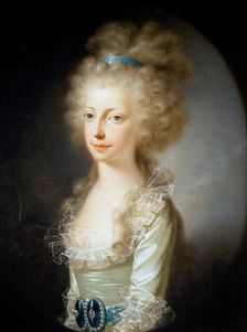 Portrait of Archduchess Maria Clementina of Austria (1777-1801), 1796. Creator: Hickel, Josef (1736 -1807)
