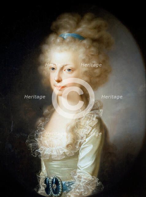 Portrait of Archduchess Maria Clementina of Austria (1777-1801), 1796. Creator: Hickel, Josef (1736 -1807).