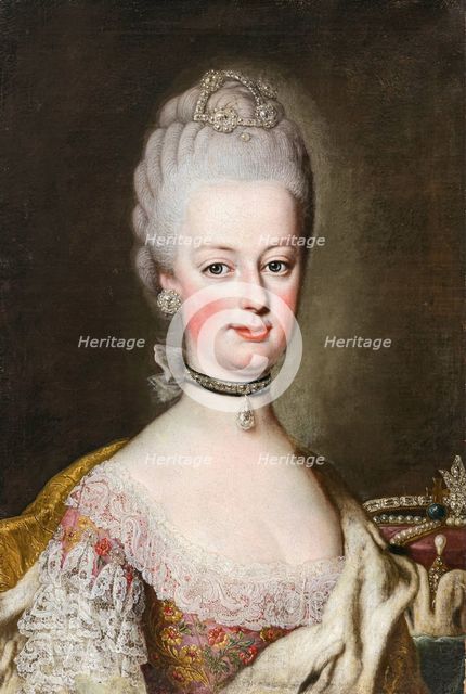 Portrait of Archduchess Maria Antonia of Austria (1755-1793), the later Queen Marie... 1770. Creator: Militz, Johann Michael (1725- 1779).