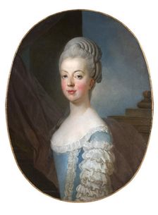 Portrait of Archduchess Maria Antonia of Austria (1755-1793), the later Queen Marie..., ca 1770. Creator: Duplessis, Joseph-Siffred (1725-1802)