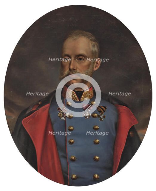 Portrait of Archduke Albrecht of Austria, Duke of Teschen (1817-1895), 1866. Creator: Wailand, Friedrich (1821-1904).