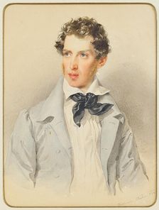 Portrait of Archduke Albrecht of Austria, Duke of Teschen (1817-1895) at the age of 17, 1834. Creator: Kriehuber, Josef (1800-1876)
