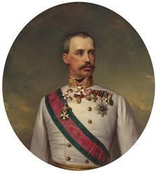 Portrait of Archduke Albrecht of Austria, Duke of Teschen (1817-1895). Creator: Schrotzberg, Franz (1811-1889)