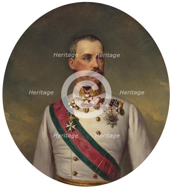 Portrait of Archduke Albrecht of Austria, Duke of Teschen (1817-1895). Creator: Schrotzberg, Franz (1811-1889).