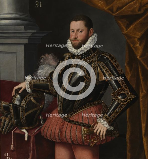 Portrait of Archduke Ernest of Austria (1553-1595), c. 1580. Artist: Sánchez Coello, Alonso, School of  