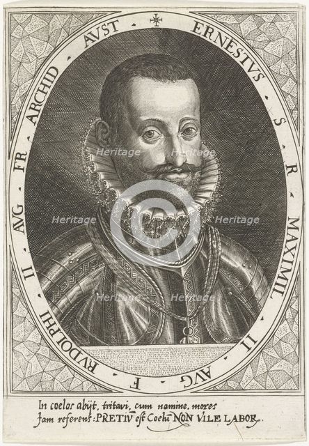 Portrait of Archduke Ernest of Austria (1553-1595), ca 1595-1597. Artist: Custos, Dominicus (1560-1612)