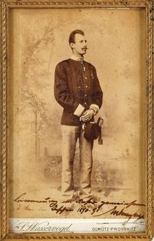 Portrait of Archduke Eugene of Austria-Teschen (1863-1954), c.1891. Creator: Fotoatelier Sigmund Salomon Wasservogel, Olmütz