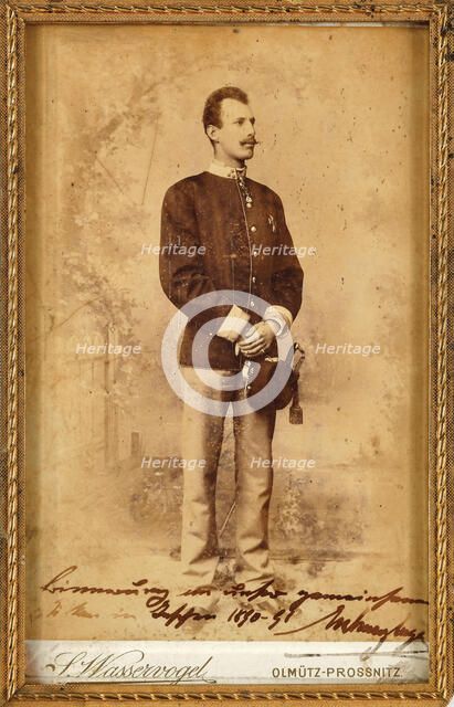 Portrait of Archduke Eugene of Austria-Teschen (1863-1954), c.1891. Creator: Fotoatelier Sigmund Salomon Wasservogel, Olmütz  .