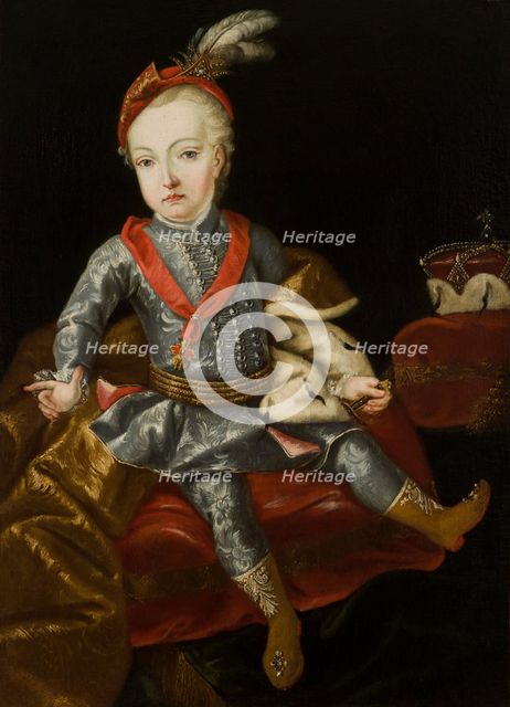 Portrait of Archduke Joseph of Habsburg (1741-1790), Later Emperor Joseph II, 2nd half of 18th cent. Creator: Martin van Meytens.